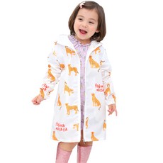 bebe chouette 孩童印花連帽雨衣