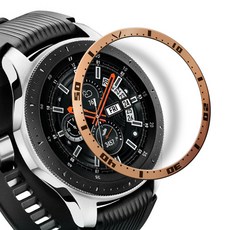 DC NET WORK Galaxy Watch Gear S3 Classic Frontier 專用鋁製錶圈 46mm, 玫瑰金, 1個