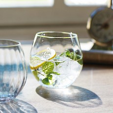 TOYO-SASAKI GLASS 東洋佐佐木 Sunpair 波浪玻璃杯 380ml, 單一顏色, 1個