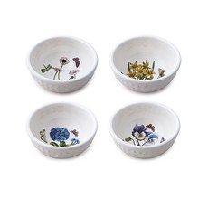 PORTmeIRION 波特玫琳恩 Botanic Garden浮雕印花餐碗4件組, 混色, 1套