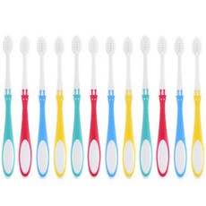 MISO dental 雙細頭孩童牙刷, 隨機出貨, 7~11歲, 1個裝, 12個