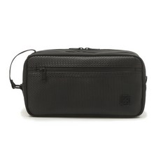 DAKS Golf 紋理彩色簡約小袋 XXX, 黑色 (DGGF1F654BK)