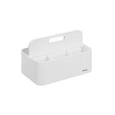 litem. 里特 Porta Fold 附把手可折疊多用途收納整理箱, 白色不透明, 1個
