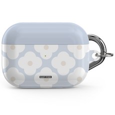 NUART AirPods藍色系列鑰匙圈保護套, AirPods 第3代, 005 Flower