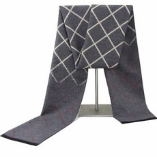 Week&D 男性多種類型厚款格紋圍巾