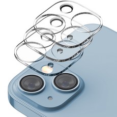 KM DESIGN 手機後置相機鏡頭滿版鋼化玻璃保護膜 3入組, 1套