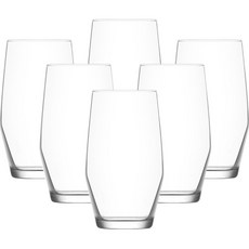 LAV ELL370 家庭咖啡館玻璃杯 495ml, 6個, 透明