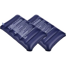 LKH 充電式 PVC 露營空氣枕頭, 海軍藍, 2個