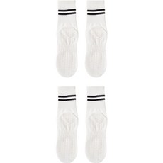 線條防滑中筒運動襪 4雙組