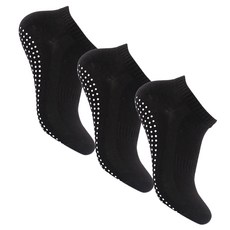 marketpia 皮拉提斯瑜珈男性防滑襪3雙