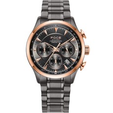FOCE 米蘭 男士計時碼錶金屬手錶 43mm FM7556M