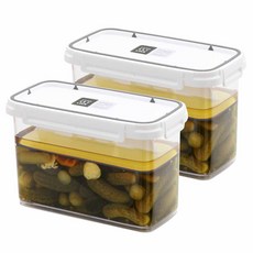 STORYG Changsin Living Skylock含上壓板密封保鮮盒 3號, 2.5L, 2個