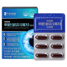 Hanmi Nutrition rTG Omega 3魚油葉黃素膠囊, 30顆, 1盒