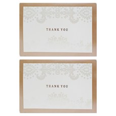 Hallmark 感謝卡 2入組 KED3022, 混合色, 1套