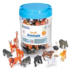 Learning Resources 叢林動物計數公仔 60件組 LER0697, 一種顏色/均碼, 1套