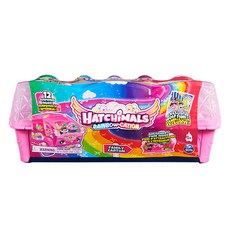 HATCHIMALS 魔法寵物蛋 Colleggtibles S12 彩虹野狼家族 狼公仔 10入組 6064444, 1套