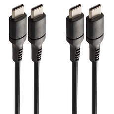 G-Power Galaxy 全機型 / iPhone15 100W Type-C to Type-C 超高速傳輸線 1.5m + 3.0m 套組, 黑色, 1套