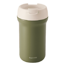 保溫馬克咖啡杯 RPE-38, 苔蘚綠, 380ml, 1個