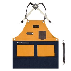 Kandeo Leather 索拉圍裙 L, 黃棕色, 1個