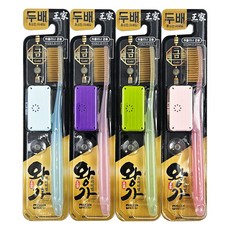 王家 頂級金色雙重細軟毛柔軟大牙刷4件組, 1套, 4入