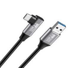 USB 3.2 A型-C型 高速充電 90度傳輸線, 3m, 1個, 混合顏色