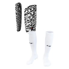 UNDERTECH Hermoso Light KOR SE 護脛 UTF001K 2件 + Active Cool 防滑運動襪 UTG603 套組, 1套, 黑色 + 白色(護脛), 白色 + 黑色(襪子)