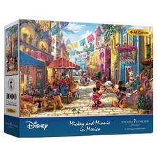 THOMAS KINKADE 迪士尼 墨西哥的米奇與米妮 7008片拼圖, 1000件, 1個, 混合顏色