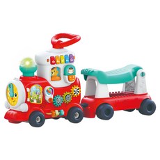 Hola Toys 兒童用4合1助步車 智能火車 學步輔助器, 1個, 混合色
