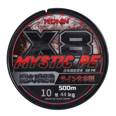 RONiN 獵漁人 水下隱形魔幻班點8編PE線 10號, 1個, 黃色 + 綠色 + 紅色 + 藍色 + 紫色