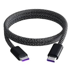 Basemo 倍魔 USB- A-Type-C 磁吸收納數據線, 科技黑, 1條, 1m
