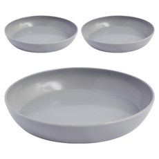 TRENY 通用花盆底盤17.5cm 水泥灰 室內戶外皆宜, 3個