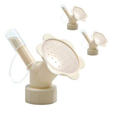 小麥購物 保特瓶蓋澆花水器 L528, 米色, 3個