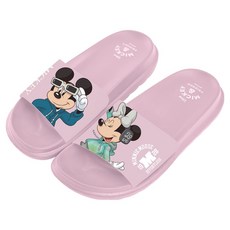 Disney 迪士尼 不對稱印刷造型防水拖鞋 米妮