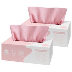 抽取式一次性乾濕兩用抹布 顏色隨機, 20張, 2盒