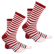 PORA BELLA YOGA SOCKS 運動條紋止滑瑜珈中筒襪 2雙 YG015