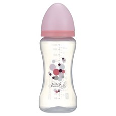 KU.KU Duckbill 酷咕鴨 幾何視界PP寬口奶瓶, 粉色, 360ml, 1個