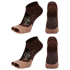 PORA BELLA 運動撞色鏤空止滑瑜珈露趾短襪 YOGA SOCKS YG022 2雙