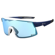 wensotti 威騰 太陽眼鏡 wi6945-S36, 1個, 亮白色 + 砂深灰藍
