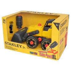 美國 STANLEY Jr. 組裝工程車 鏟土機 1個 19 x 14 x 14cm