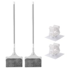 MONACO OLIVE 彈性可彎曲頭超細纖維拖把 Flex Mop + Easy 拖把架組合, 2套