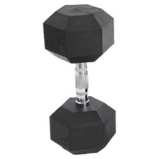 六角包膠啞鈴 20kg, 黑色, 單一商品