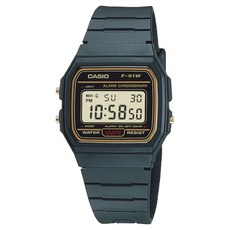 CASIO 卡西歐 男士入伍禮物 軍人應援訊息刻字電子手錶 35.2 x 38.2 x 8.5 mm F-91WG-9S