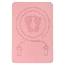 kingkong 加厚靜音跳繩墊/運動健身瑜珈墊/跳繩毯 8mm, 1個, 粉色