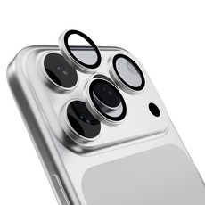 MAGEASY Lenz 鏡頭保護貼 iPhone 17 Pro/ Pro Max 藍寶石 3顆 白色 1套