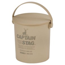CAPTAIN STAG 鹿牌 收納圓坐桶 UM-1617 15L, 1個, 1層, 米色