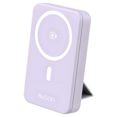 AWSON 歐森 自帶線磁吸無線充 10000mAh Type-C + 蘋果8 PIN, 紫色, AWP-5733