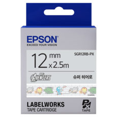 EPSON 復仇者聯盟 超級英雄 標籤帶 SGR12RB-PX, 2.5m, 混合顏色