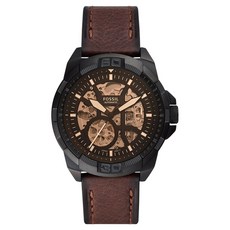 FOSSIL 男款Bronson皮革手錶 ME3219