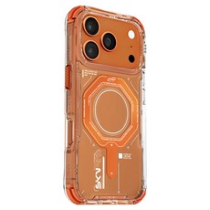 SKINARMA MAGMA 磁吸支架 手機殼 iPhone 17 Pro 防摔 附掛環扣 橘色