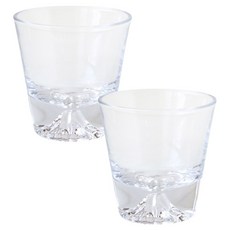 JUST HOME 富士山透明玻璃杯 250ml 3099-74A, 透明色, 2個